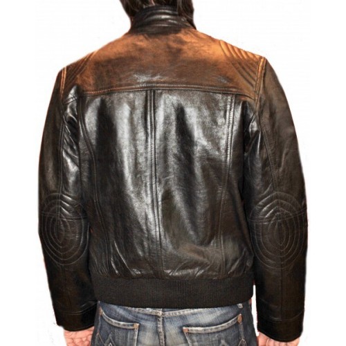 Man leather jacket model Ralph
