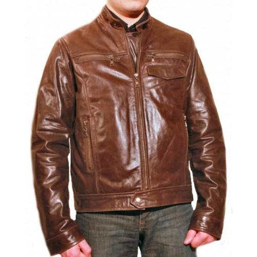 Man leather jacket model Phild