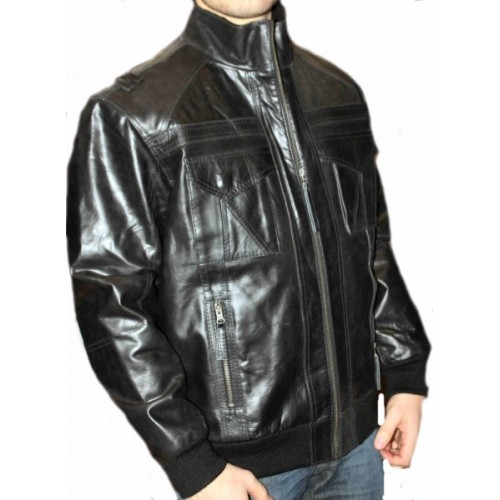 Man leather jacket model Romeo