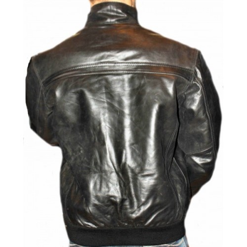 Man leather jacket model Micha