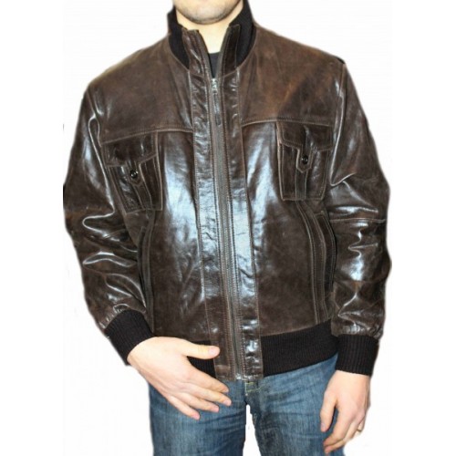 Man leather jacket model Jazz