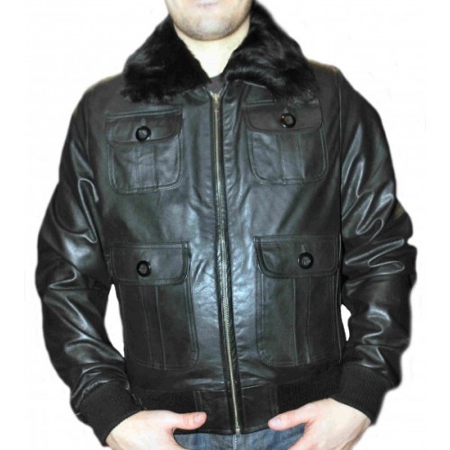 Man leather jacket model Jazz