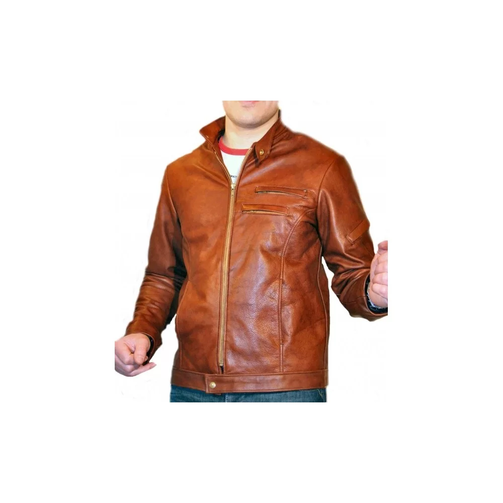 Blouson homme vachette couleur gold modèle Arthur