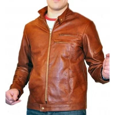 Blouson homme vachette couleur gold modèle Arthur