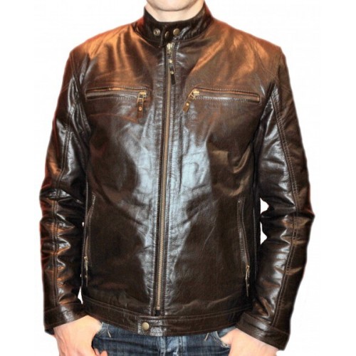 Man leather jacket model Gabby
