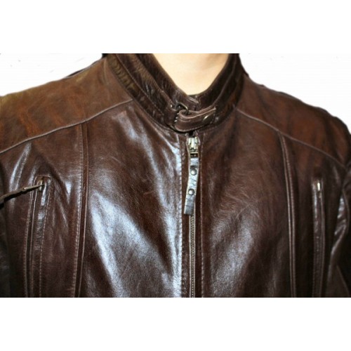 Man leather jacket model Flyer