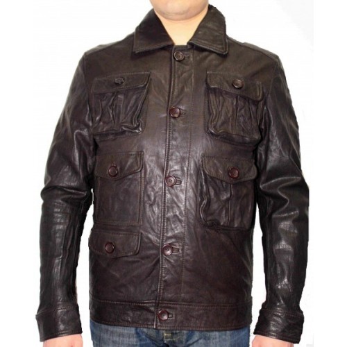 Blouson agneau cuir froissé modèle Rabel