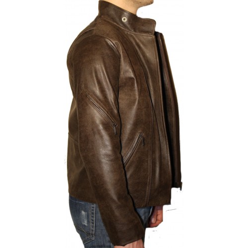 Man leather jacket model Enzo