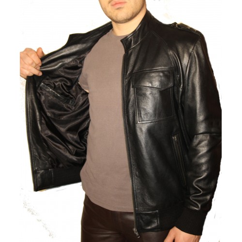 Man leather jacket model Dany