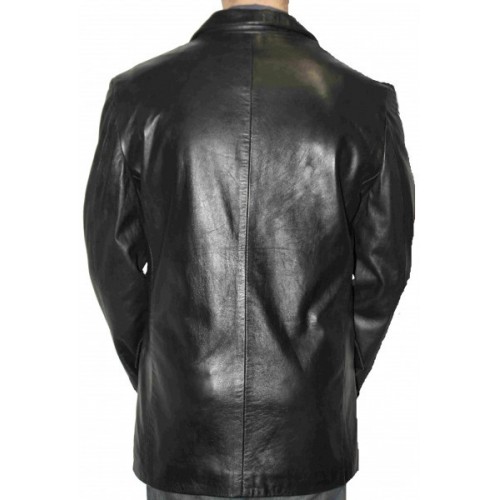 Veste blazer modèle Ricos en agneau couleur noir