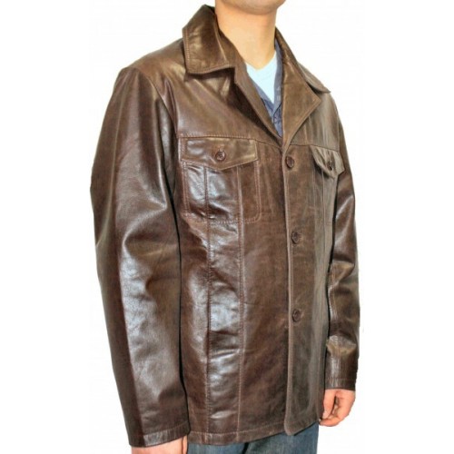 Man leather jacket model Levani