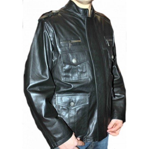 Man leather jacket model Filipe