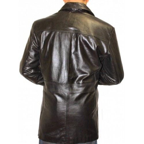 Veste modèle Andrey en vachette noir
