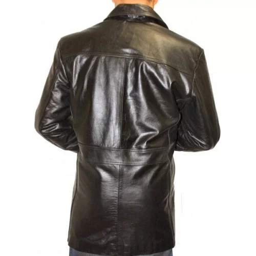 Veste modèle Andrey en vachette noir