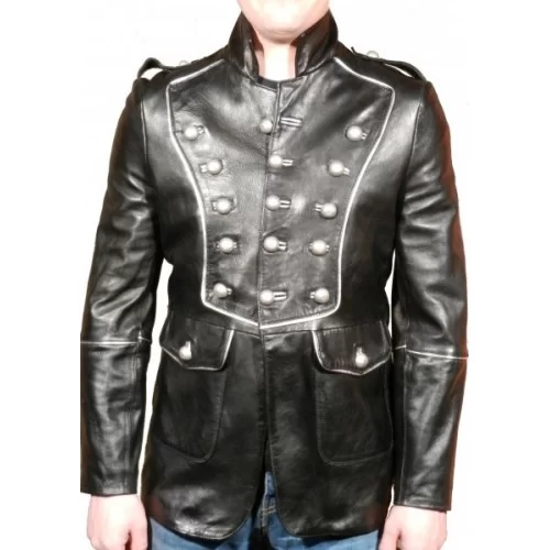 Veste type napoélonienne modèle Empire agneaux noir et argent