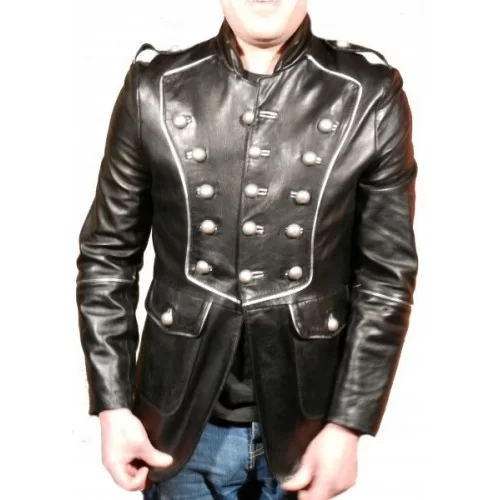 Veste type napoélonienne modèle Empire agneaux noir et argent