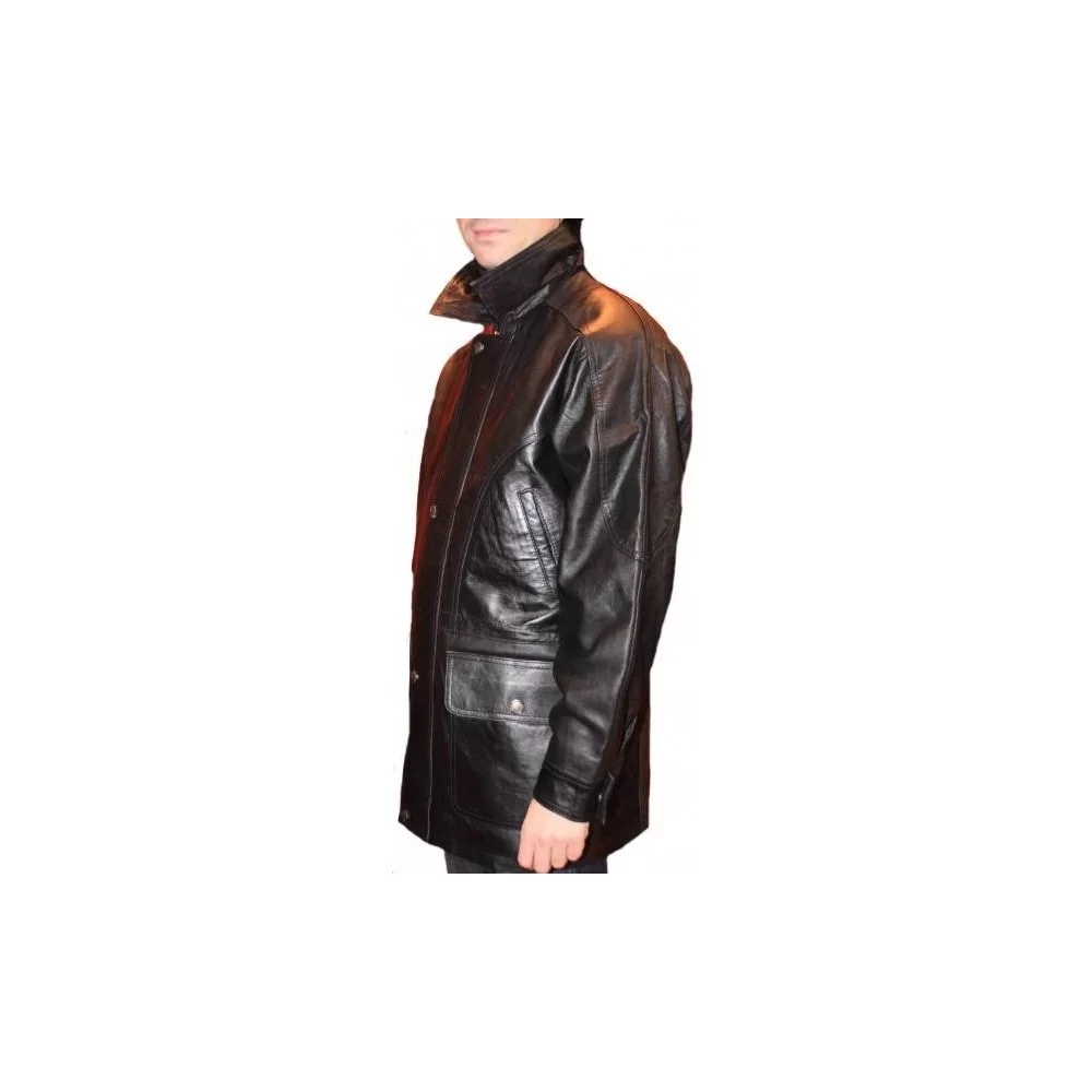 3/4 homme agneau noir
