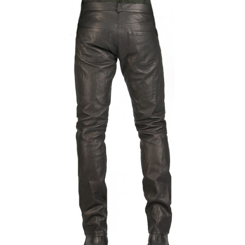 Man leather blazer model Atel