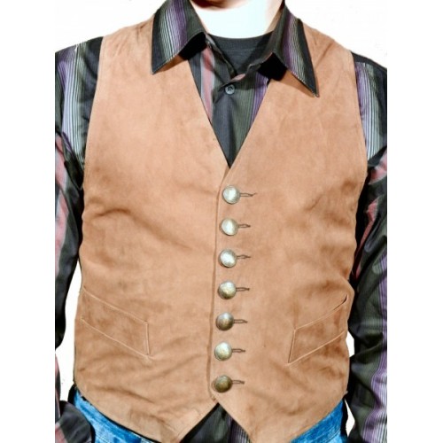 Man leather blazer model Brizze