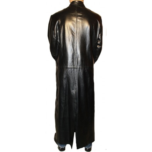 Man leather coat model Empire
