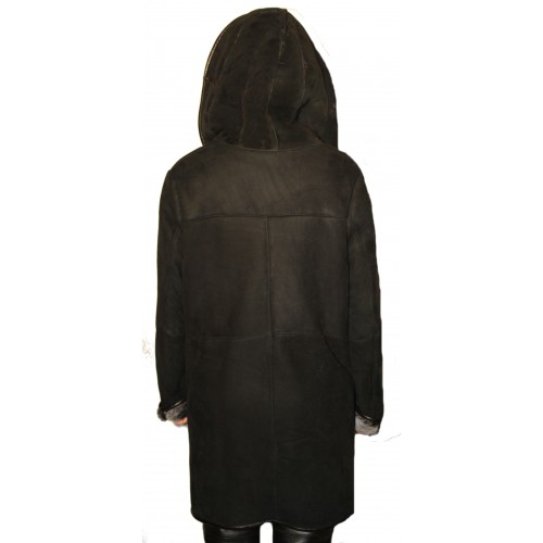 man leather coat model Rima
