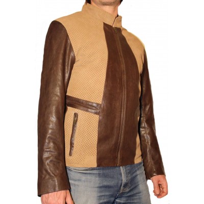 Man leather vest model Sam