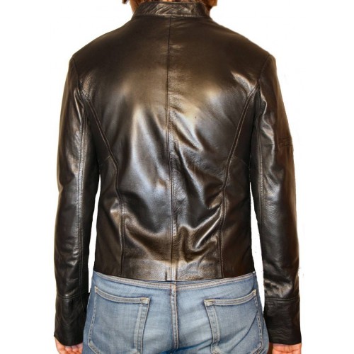 Woman's leather vest model Anixe