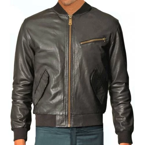 Blouson modèle Beny type teedy en vachette marron