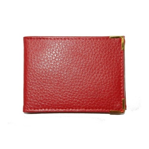 Porte-cartes cuir rouge