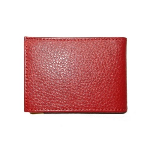 Porte-cartes cuir rouge