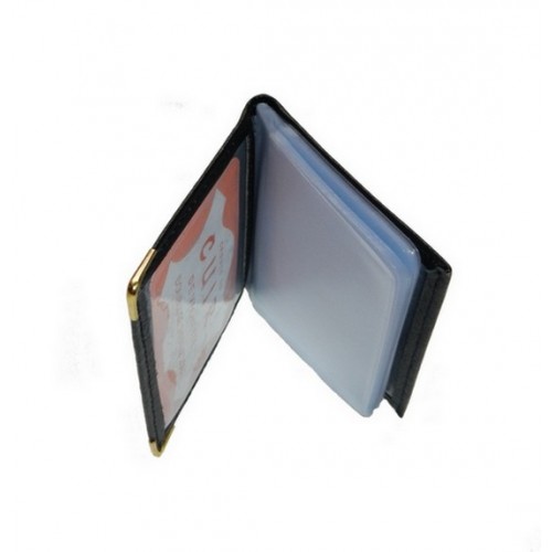 Porte-cartes cuir noir