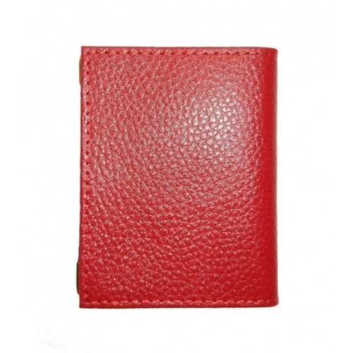 porte cartes  cuir rouge