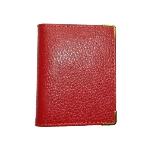 porte cartes cuir rouge