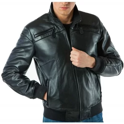 Blouson homme cuir agneau modèle Antonin