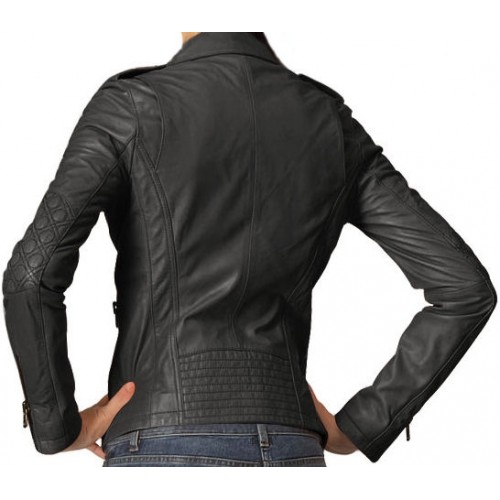 Woman's leather jacket model Natacha