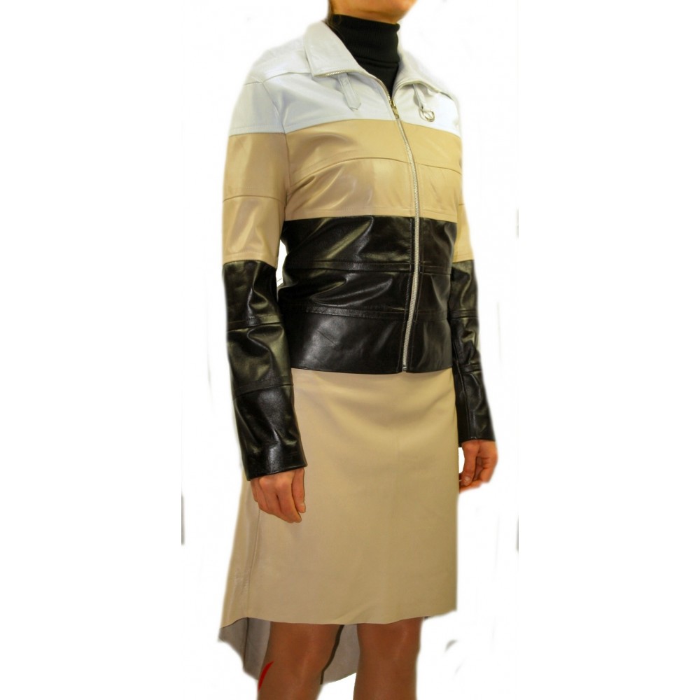Doublure satin d'un blouson ou veste en fourrure