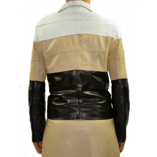 Blouson cuir femme agneaux trois couleurs modèle Laila