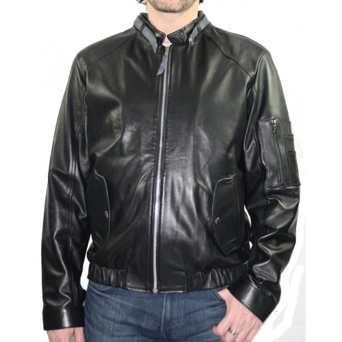 Man leather jacket model Ivan