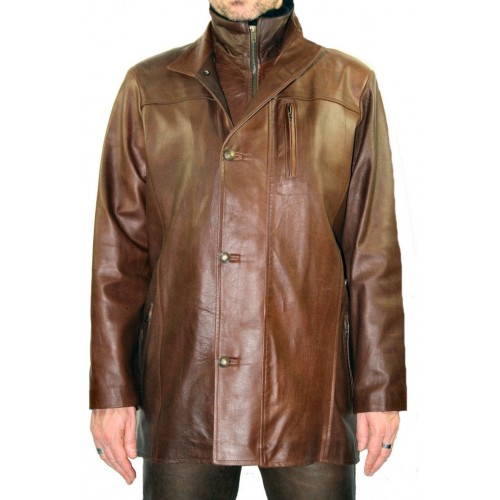 Woman's leather jacket model Fisila