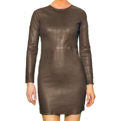 Robe manches longues en agneau stretch modèle Nathalie
