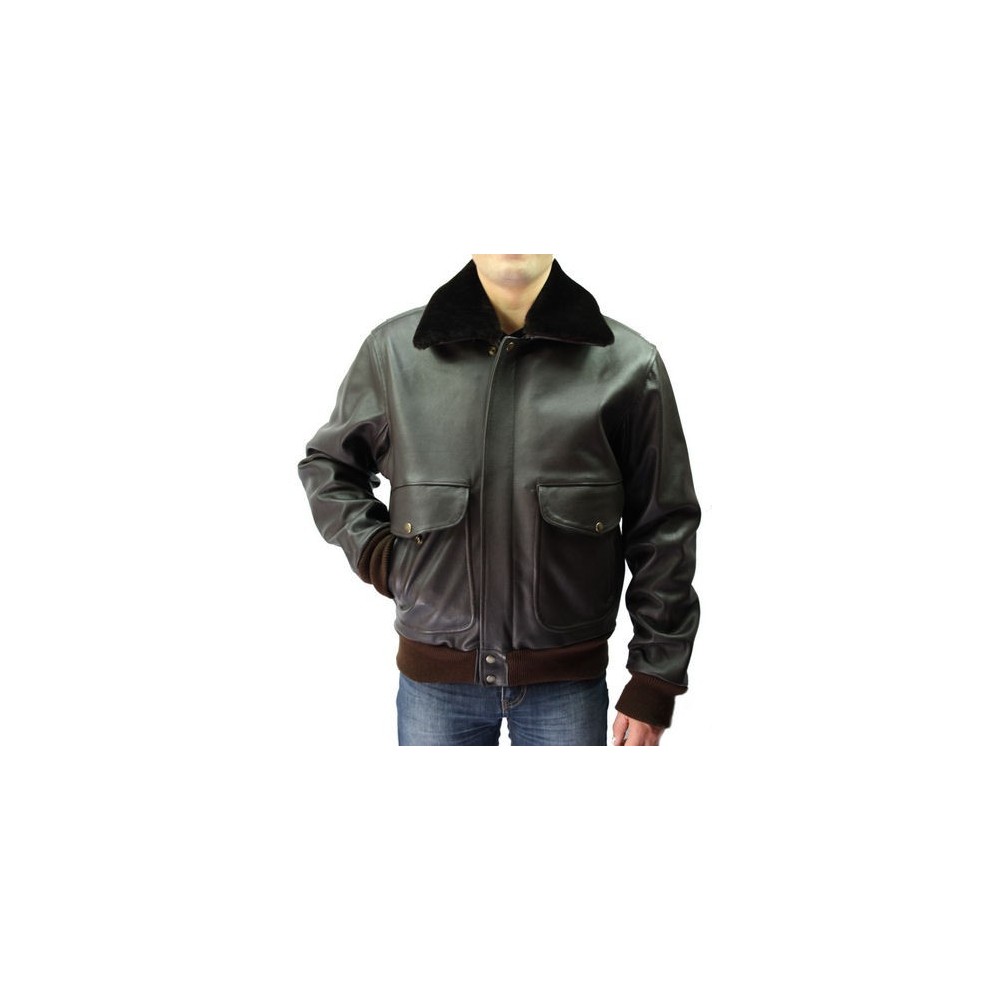 Blouson cuir  homme en vachette modèle Aviator