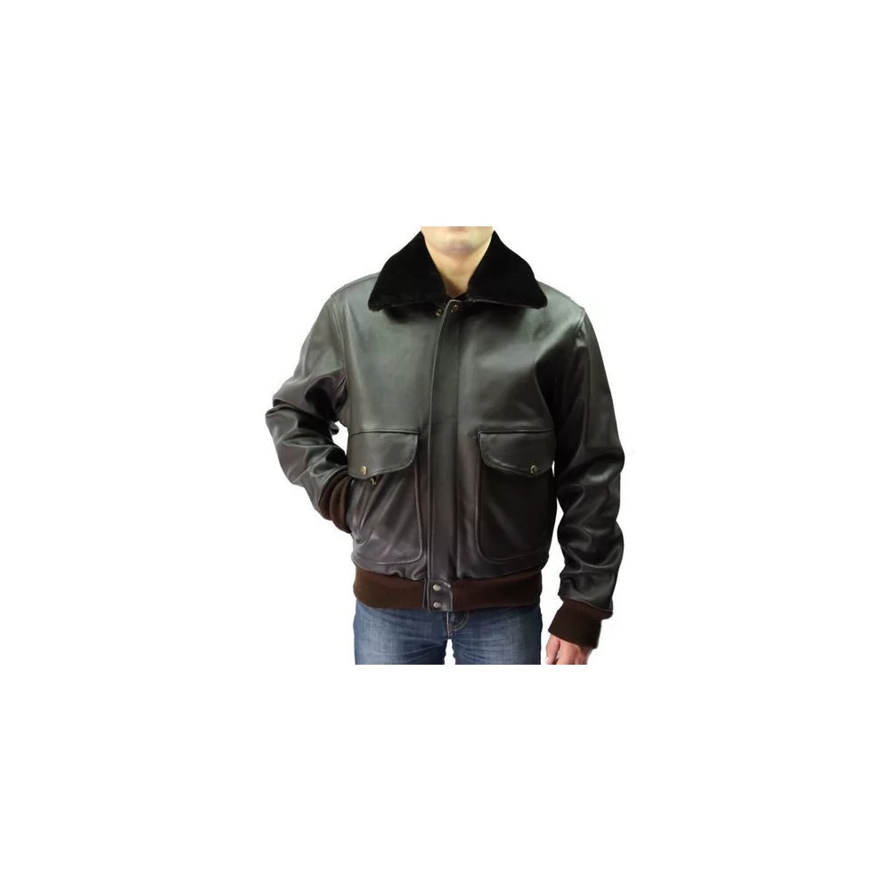 Blouson cuir homme en vachette modèle Aviator