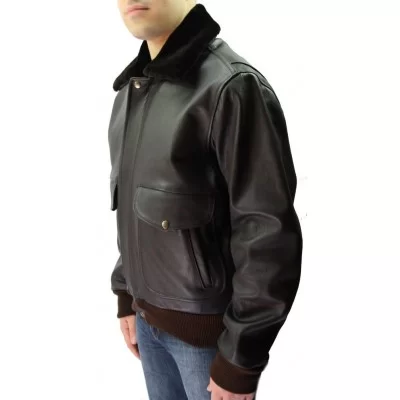 Blouson cuir homme en vachette modèle Aviator