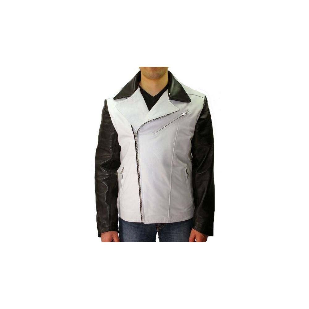 Blouson cuir homme  style perfecto modèle Chris