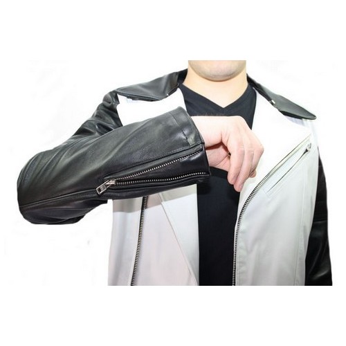 Portefeuille cuir à chaîne modèle en vachette noir