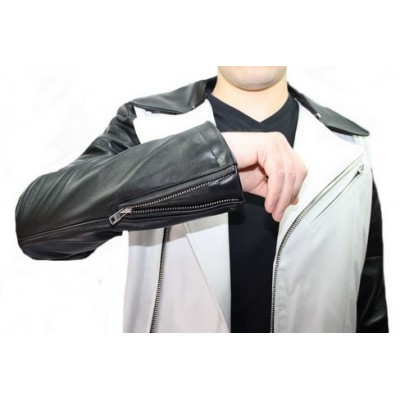 Blouson cuir homme  style perfecto modèle Chris