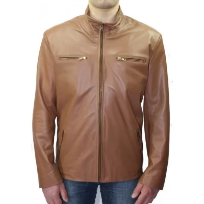 Veste cuir homme agneau modèle Floriane