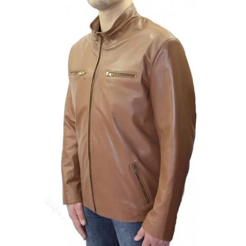 Veste cuir homme agneau modèle Floriane