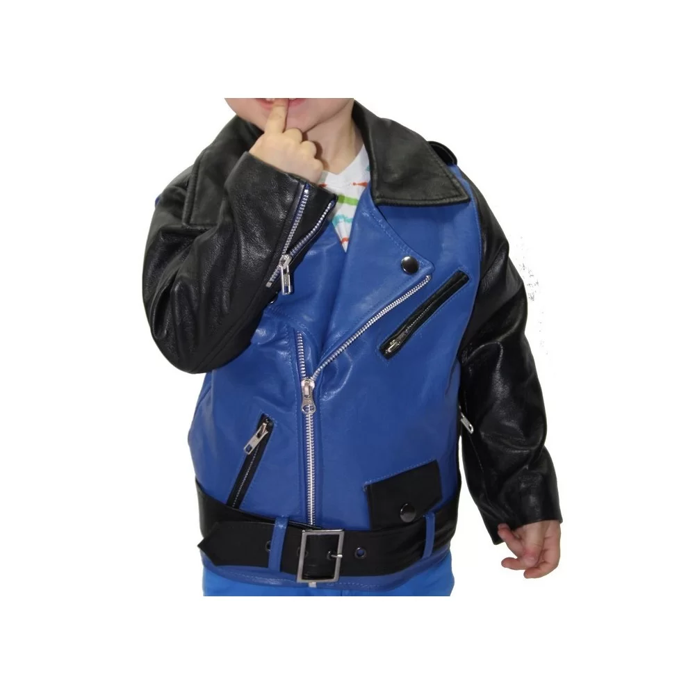 blouson cuir enfant teedy modèle Nolan