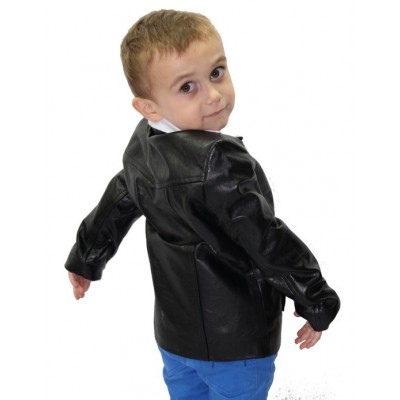 veste  cuir enfant agneau modèle Pierrot 